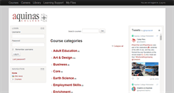 Desktop Screenshot of moodle.aquinas.ac.uk